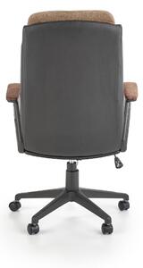 Fotel biurowy HERBIC brązowy/czarny HALMAR