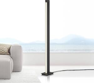 PURE Lampa stojąca LED Pure Lines Floor, możliwość ściemniania, aluminiowy / szary / cynkowy, salon / jadalnia, metal, nowoczesny