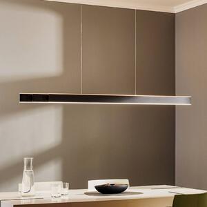PURE Lampa wisząca Lume, możliwość ściemniania, czarny, salon / jadalnia, aluminium, nowoczesny