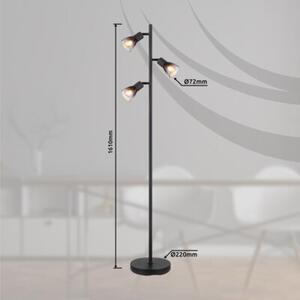 Lampa podłogowa Globo SATELLA 54312-3S z regulowanymi reflektorkami – nowoczesne oświetlenie do salonu i sypialni