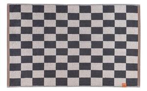 Antracytowo-beżowy dywanik łazienkowy pod prysznic z bio bawełny 50x80 cm Retro – Mette Ditmer Denmark
