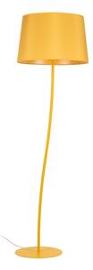 Lampa podłogowa TK Lighting NICOLA Yellow 6645 – metal, abażur 44 cm, E27 LED, 150 cm do salonu i sypialni