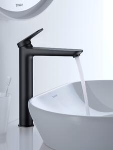 Duravit Wave bateria umywalkowa stojąca czarny mat WA1040002046