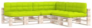 Poduszki na sofę z palet, 7 szt., jasnozielone