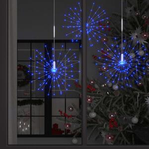Ogrodowe lampki fajerwerkowe 10 szt., niebieskie, 20cm, 1400LED