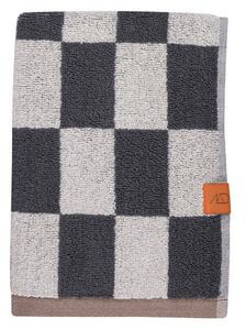 Antracytowo-beżowe ręczniki z bawełny organicznej frotte zestaw 2 szt. 40x55 cm Retro – Mette Ditmer Denmark