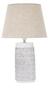 Beżowa lampa stołowa z tekstylnym kloszem (wysokość 60,5 cm) Nairobi – Mauro Ferretti