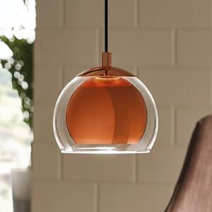 EGLO Lampa wisząca Rocamar, możliwość ściemniania, miedziany, salon / jadalnia, metal, nowoczesny
