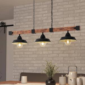 EGLO Lampa wisząca Oldbury, możliwość ściemniania, czarny, salon / jadalnia, metal, dworkowy / rustykalny