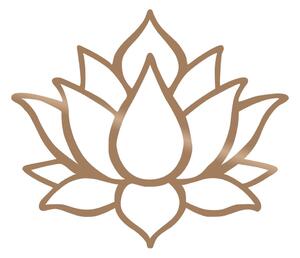 Dekoracja ścienna w kolorze złota Wallity Lotus