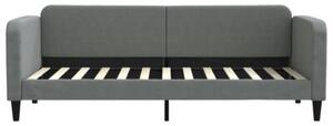 Sofa rozsuwana z szufladami, ciemnoszara, 80x200 cm, tkanina