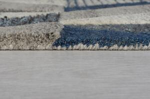 Niebieski wełniany dywan Flair Rugs Asher, 200x290 cm