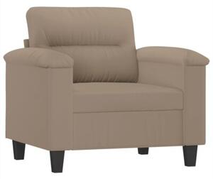 Fotel z podnÃ³Å¼kiem, kolor taupe, 60 cm, obity mikrofibrÄ
