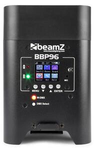 Beamz BBP96 Uplight PAR, reflektor LED, 6 x 12 W 6 w 1 LED RGBAW-UV, 72 W, akumulator 12,6 V/10,4 Ah, kolor czarny