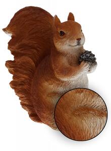 Figurka ogrodowa wiewiórka z szyszką