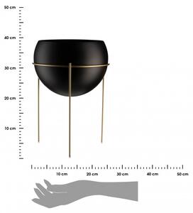 Kwietnik stojący złoto czarny 39 cm LOFT