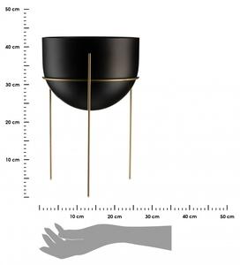 Kwietnik stojący złoto czarny 43 cm LOFT