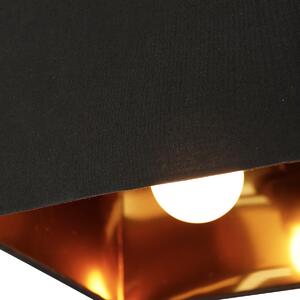 Inteligentna lampa sufitowa czarna ze złotem z WiFi P45 - VT Oswietlenie wewnetrzne