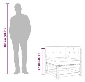 Sofa 3-osobowa, ciemnoszara, 210 cm, tapicerowana tkaninÄ
