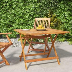 Składany stół ogrodowy, 90x90x75 cm, lite drewno akacjowe