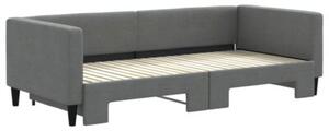 Sofa rozsuwana, ciemnoszara, 90x200 cm, tkanina