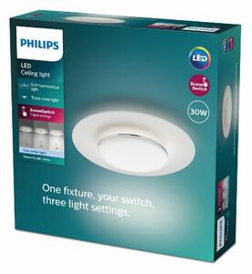 Philips 8720169195219 lampa sufitowa LED Garnet, biały, 1x 30 W 3400 lm 4000 K IP20