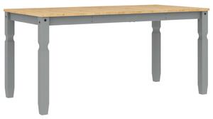 Stół jadalniany Corona, szary, 160x80x75 cm, drewno sosnowe