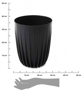 Donica Stripped ECO recykling czarna 30xh36 cm