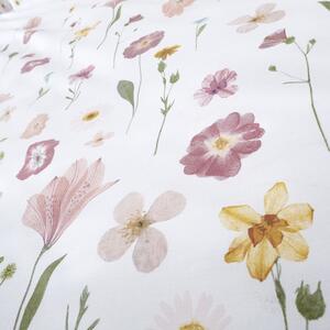 Biało-różowa pościel Catherine Lansfield Wild Flowers, 200x200 cm