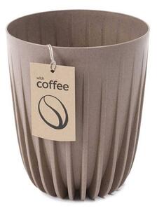 Donica Stripped ECO coffee latte 30xh36 cm