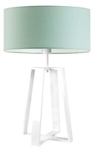 Lampka nocna na biurko lampa biurkowa LED z abażurem walec 40cm WENIS