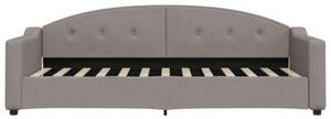 Sofa z materacem do spania, kolor taupe, 80x200 cm, tkanina