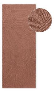 Wełniany chodnik tkany ręcznie w kolorze terakoty 80x200 cm Calmio – Hanse Home