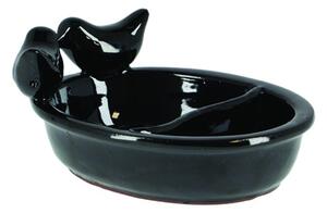 Ceramiczne poidło dla ptaków czarne