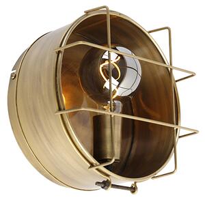 Industriële wandlamp brons 25 cm - Barril Oswietlenie wewnetrzne