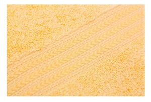 Żółty ręcznik z czystej bawełny Foutastic, 30x50 cm