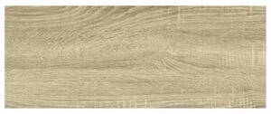 Półka ścienna, kolor dębowy i biały, 60x23,5x3,8 cm, mdf