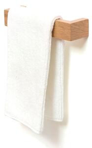 Uchwyt ścienny na ręczniki z drewna dębowego Wireworks Mezza, dł. 28 cm