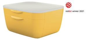Żółty pojemnik z szufladami Leitz Cosy