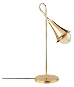 Metalowa lampa stołowa w złotym kolorze Opviq lights Elisa
