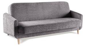 EMWOmeble Sofa z funkcją spania BLANCO | Szary