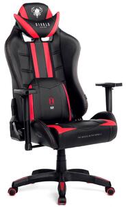 Krzesło dla graczy Diablo X-Ray Normal Size czarno-czerwony