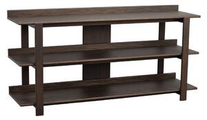 Konsola z blatem w dekorze dębu w ciemnym naturalnym kolorze 43x150 cm Kilian – Rowico