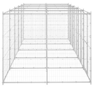 Kojec zewnętrzny dla psa, stal galwanizowana, 12,1 m²