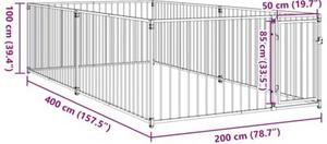 Kojec dla psa, 200 x 400 x 100 cm