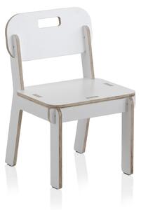 Białe krzesło dziecięce ze sklejki Geese Piper