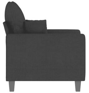 Fotel, czarny, 60 cm, obity tkaninÄ