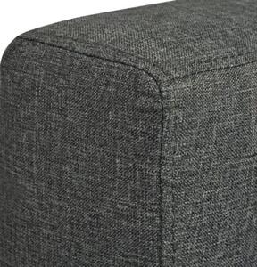 Osobowa 2 sofa tapicerowana ciemnoszara