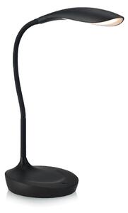 Czarna lampa stołowa z portem USB Markslöjd Swan