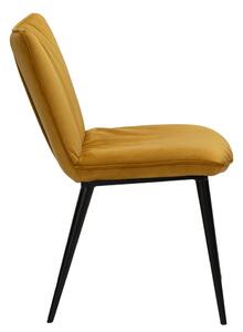 Żółte krzesło z aksamitnym obiciem DAN-FORM Denmark Join